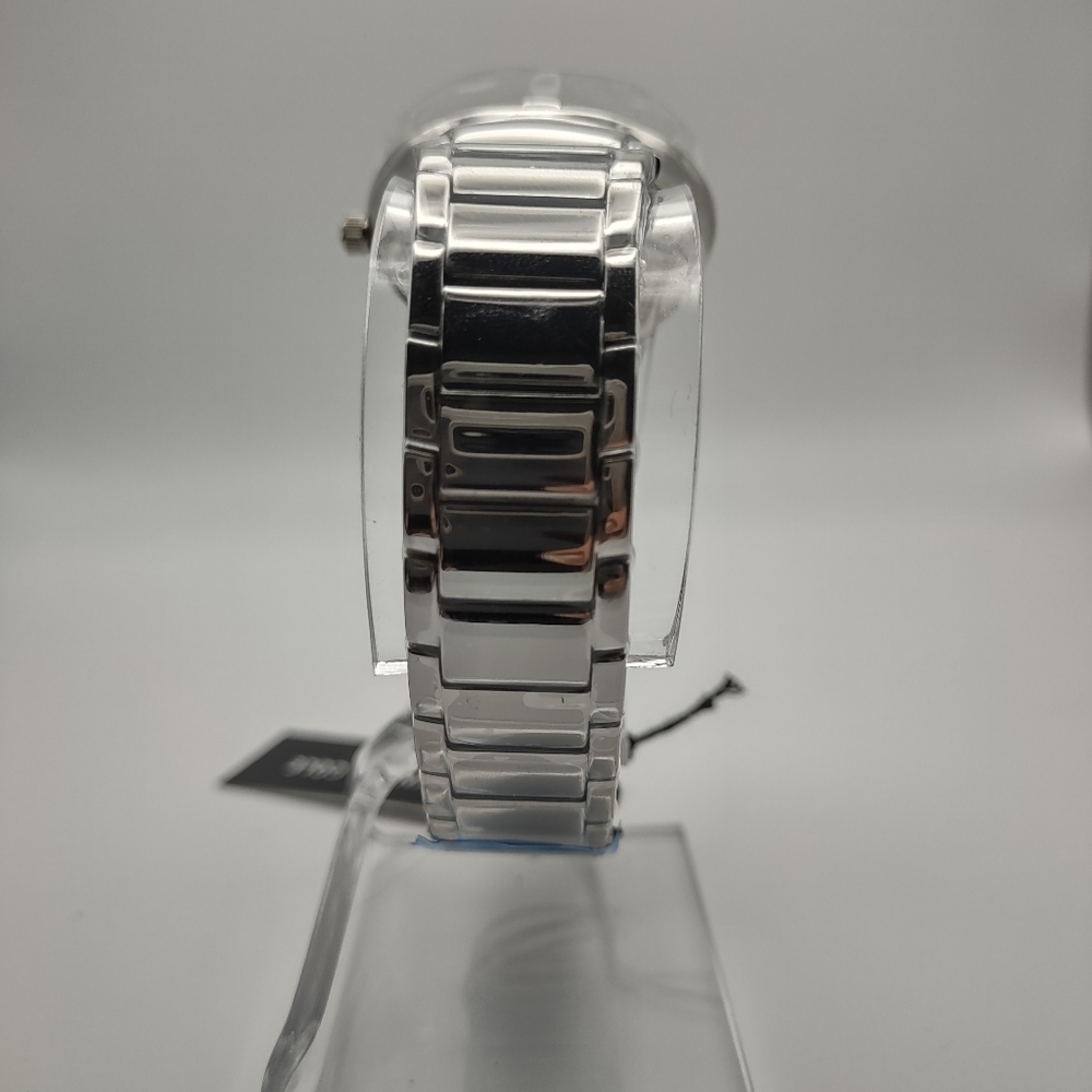 NWT Kenneth Cole Classic Silver Mother of Pearl Watch - Picture 2 of 3